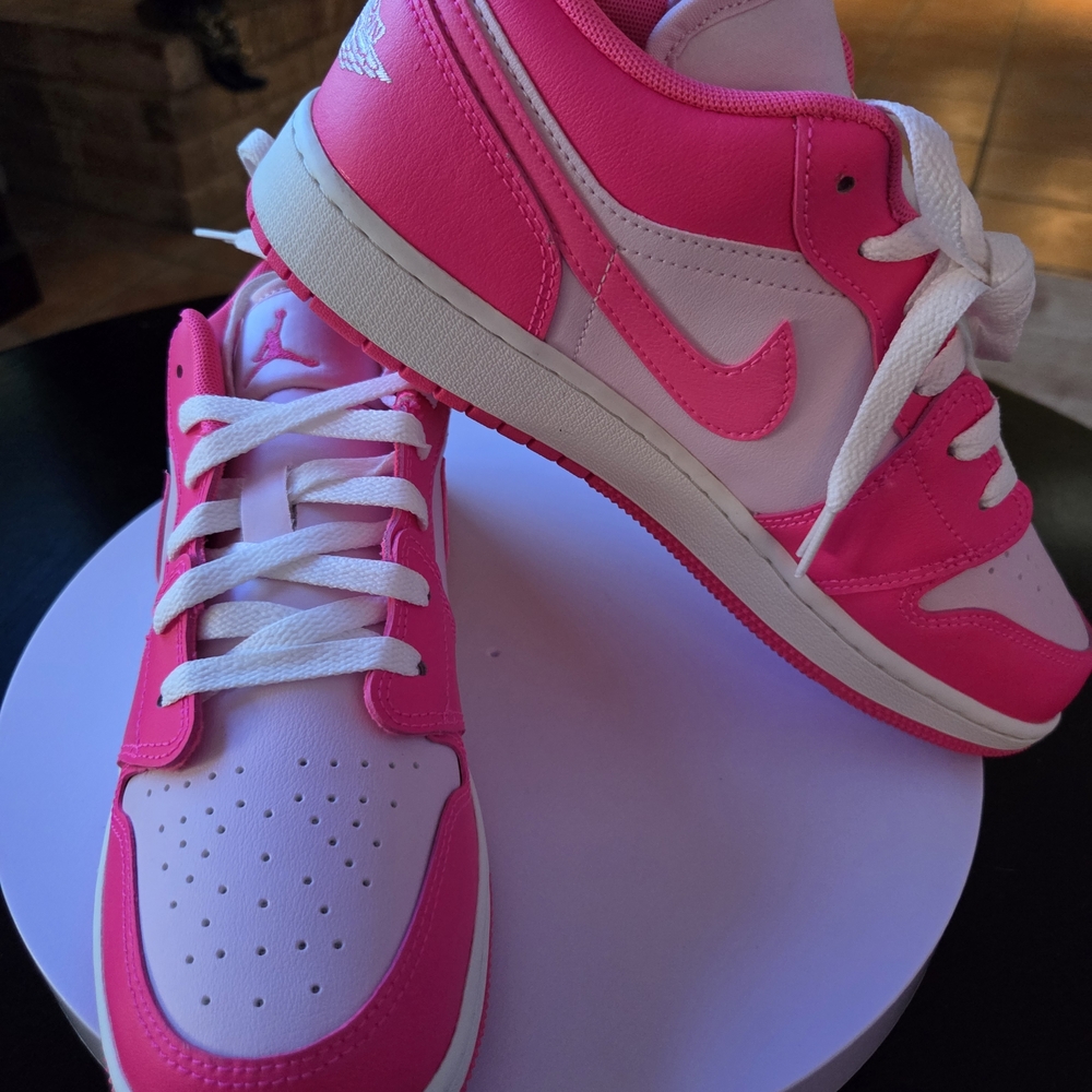 Nike Pink and White Sneakers